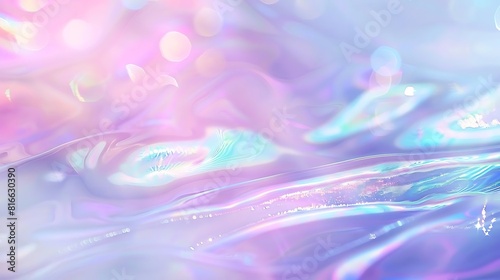 Iridescent surface with pastel colors. photo