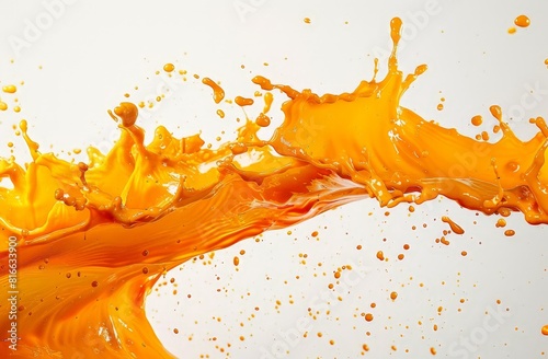 orange splash stock vector picture in the style of hyper-realistic oil, uhd image photo