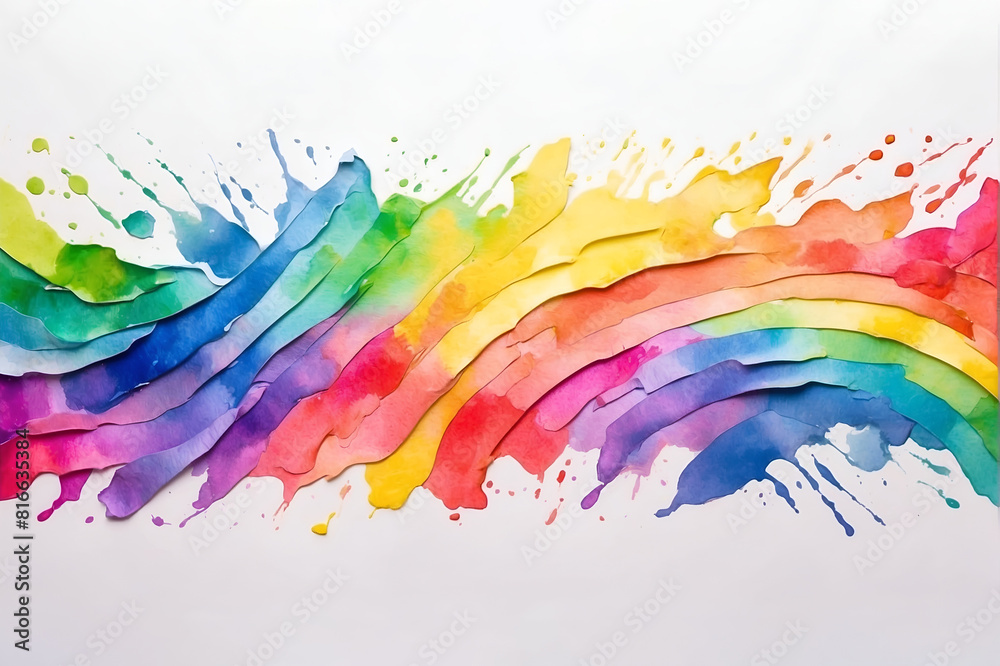 Fototapeta premium abstract watercolor background with watercolor splashes