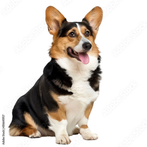 Corgis full body isolate on transparency background PNG