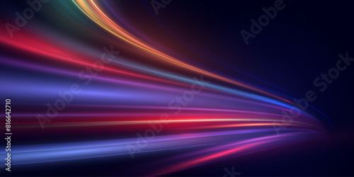 This is a modern abstract high-speed motion effect png. It is also a futuristic dynamic motion technology. It can be used as a banner or poster design background idea. Fast speed lines. 