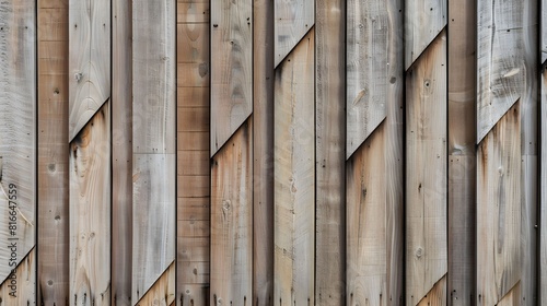 Detail of a wooden wall with a linear relief and texture