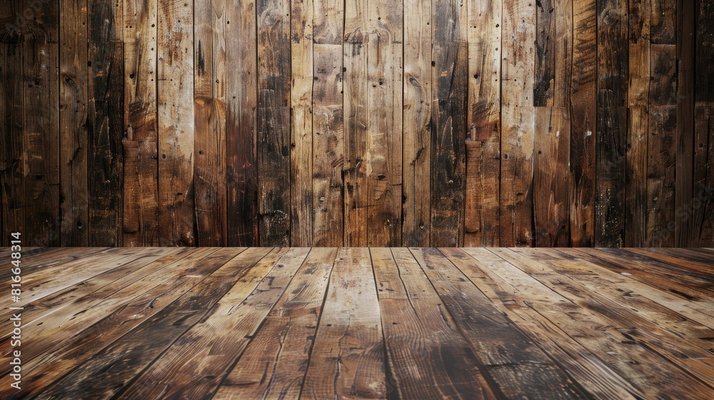 Classic wooden backdrop for designers