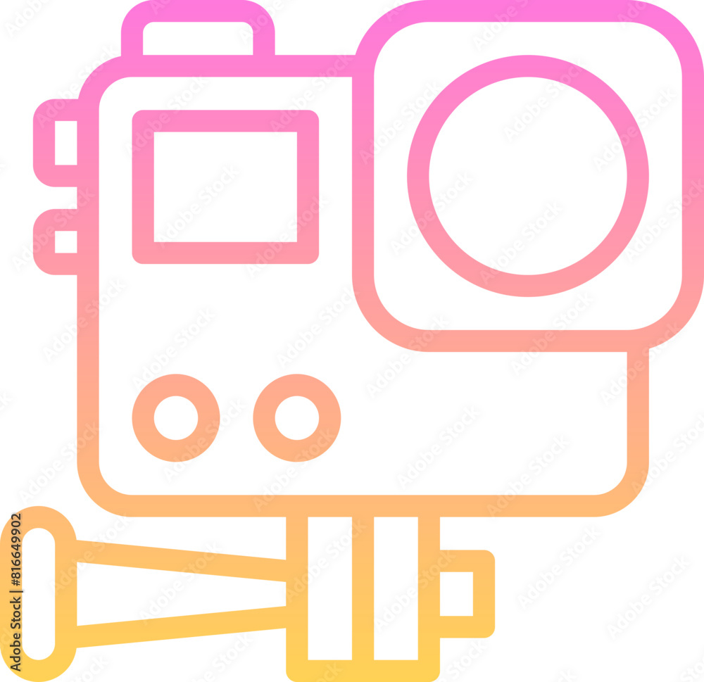Fototapeta premium Action cam icon