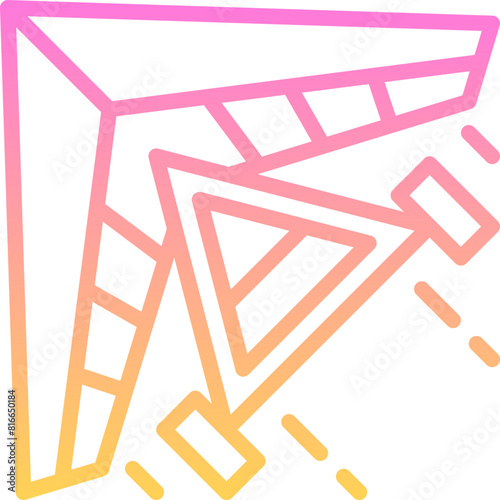Hang gliding icon