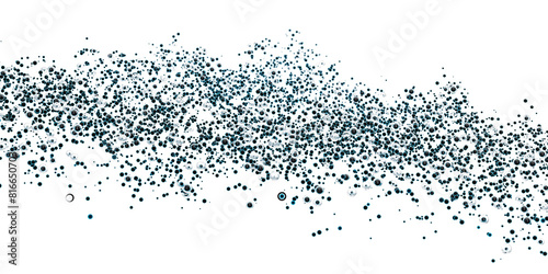  futuristic sci-fi dark matter molecules background, blue glowing, black and glass moving spheres bubbles