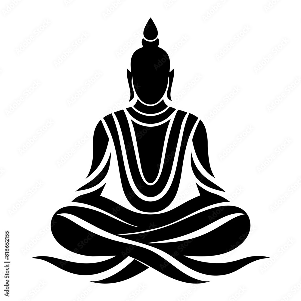 Construct a futuristic silhouette of a Buddha statue, incorporating sleek lines and innovative design elements to evoke a sense of transcendence and enlightenment Construct a futuristic silhouette of a Buddha statue, incorporating sleek lines and innovative design elements to evoke a sense of transcendence and enlightenment
