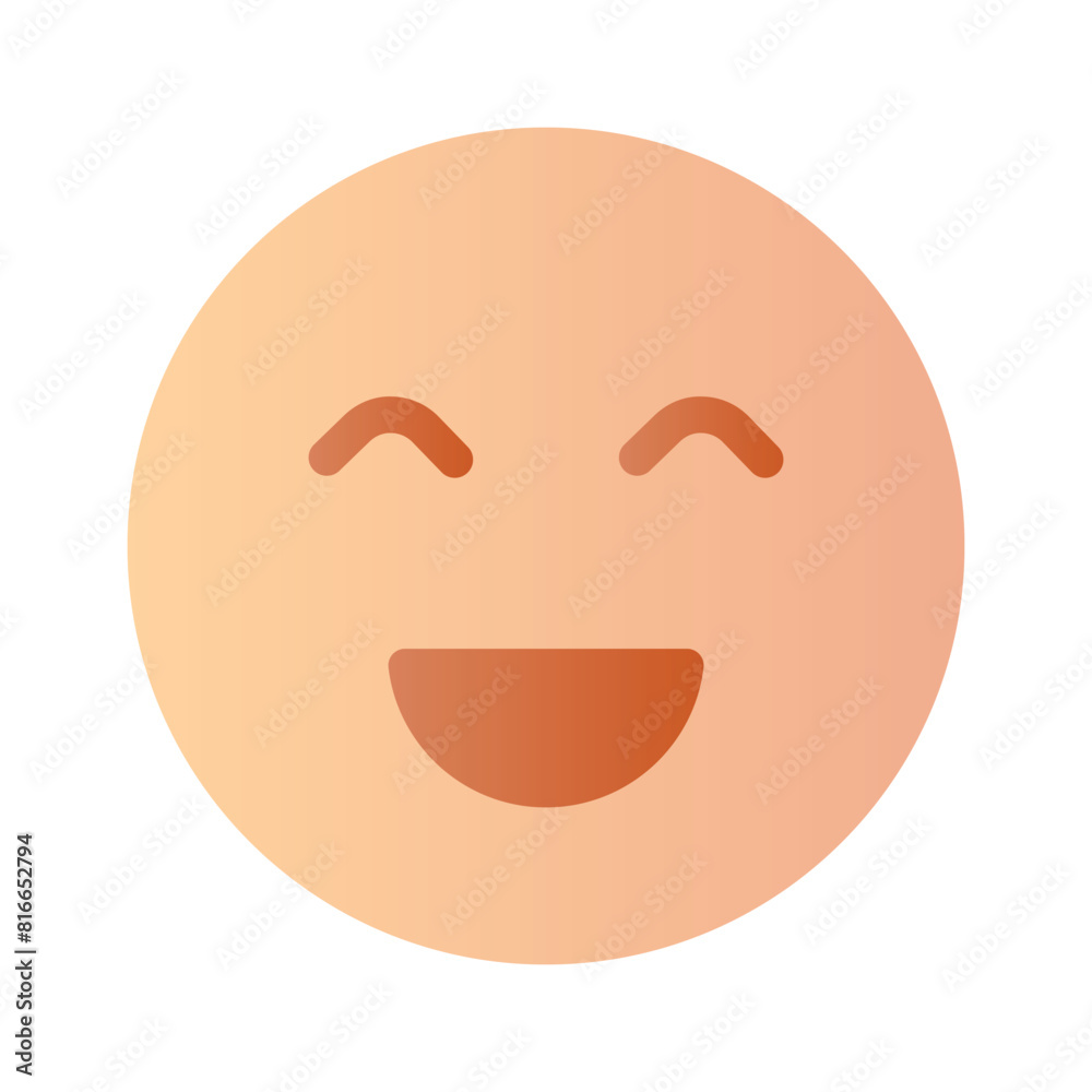 An editable icon of laughing emoji, easy to use and download An editable icon of laughing emoji, easy to use and download