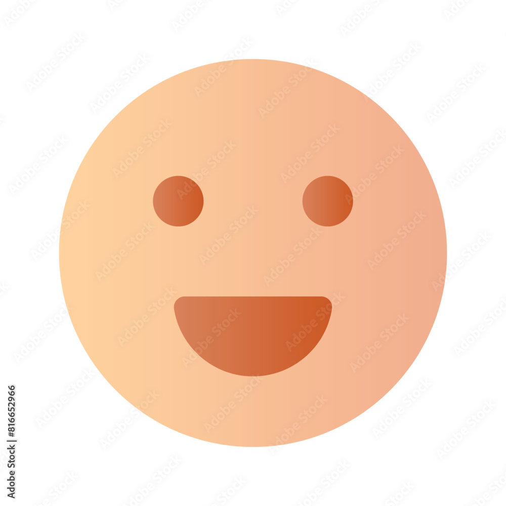 Fototapeta premium Creative vector of happy face emoji in modern style