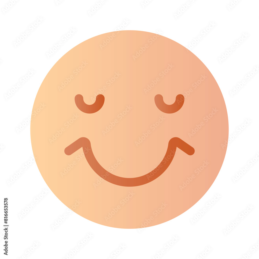 Creative vector of happy face emoji in modern style Creative vector of happy face emoji in modern style