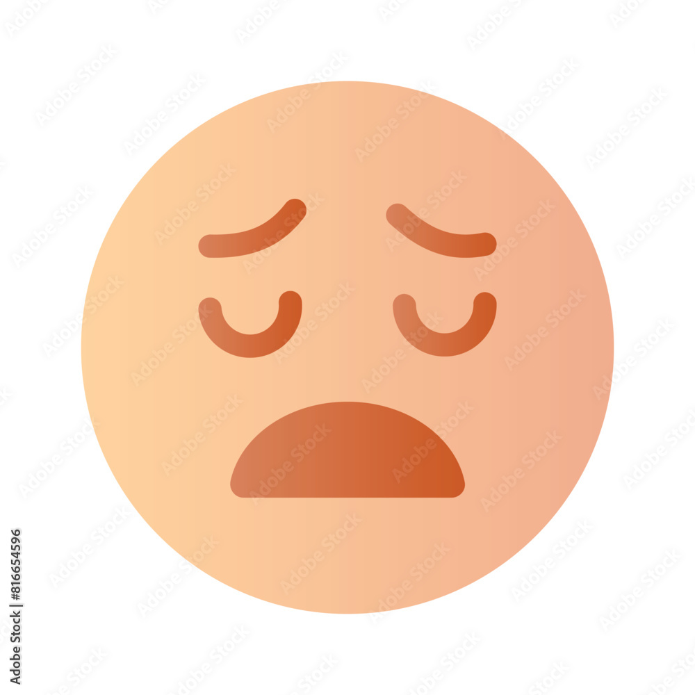 Unique and premium vector of tired emoji, editable icon