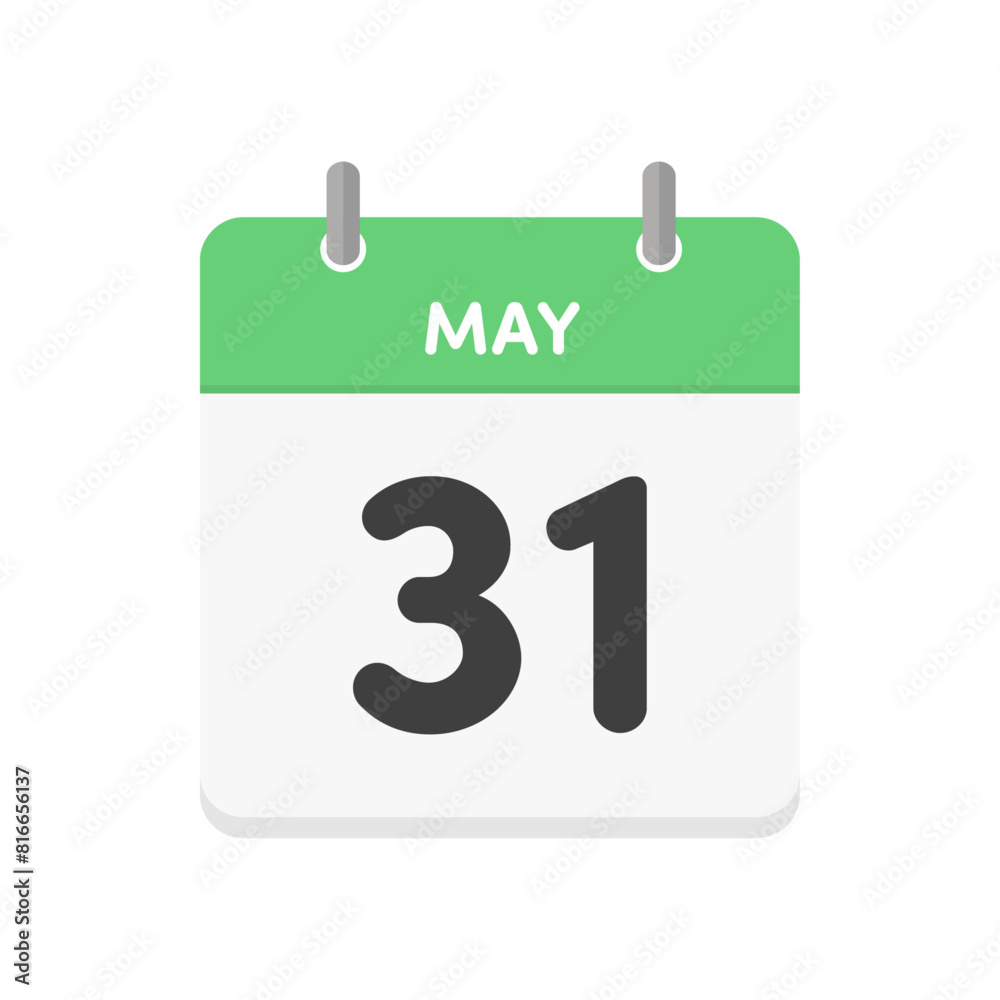 5月31日・MAY 31st の日めくりカレンダーのアイコン - 5/31のイベントのイメージ素材
5月31日・MAY 31st の日めくりカレンダーのアイコン - 5/31のイベントのイメージ素材