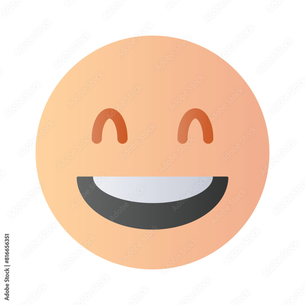 An editable icon of laughing emoji, easy to use and download An editable icon of laughing emoji, easy to use and download