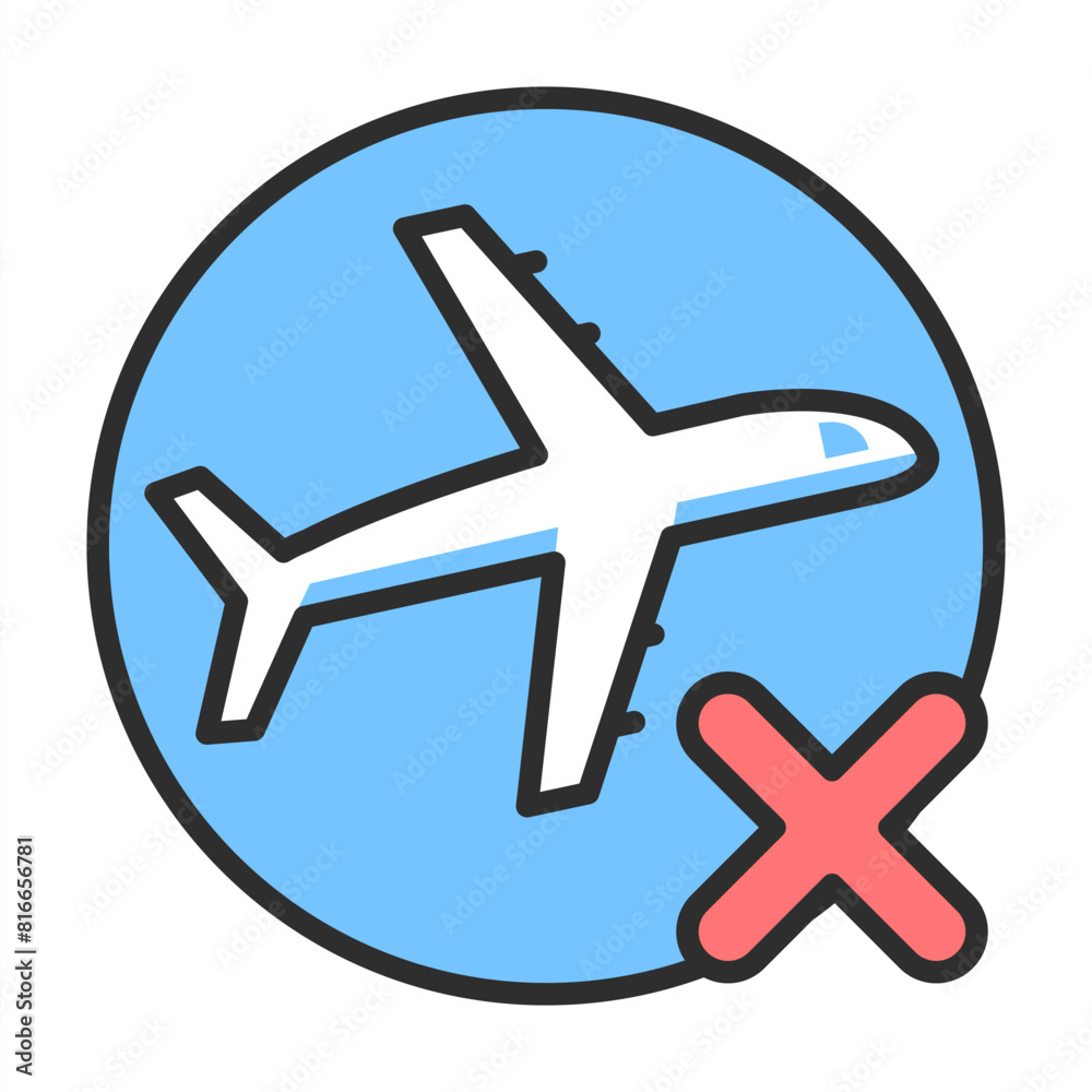 Sign for avoiding travelling Sign for avoiding travelling