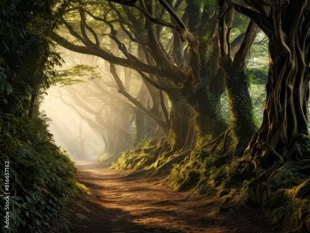 The path through the mystical forest