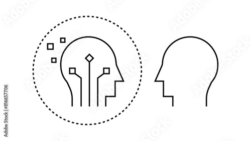 Visualize the concept of digital twins through vector illustration, depicting the replication of physical entities into digital counterparts for enhanced analysis and simulation.