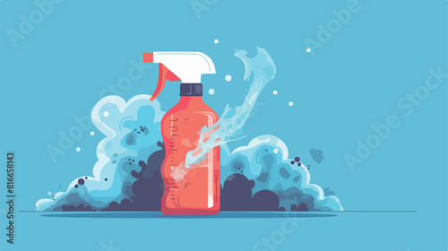 Pulverize spray bottle with smoke design Hygiene  photo