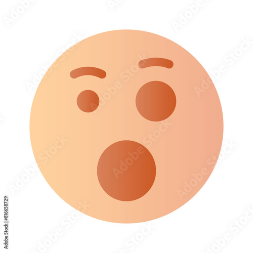 Oh My God expression emoji vector design, editable vector