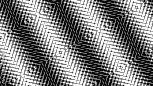 Abstract creative black and white geometric shape zigzag stripe monochrome background illustration.
