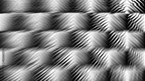 Abstract creative blur stripe pattern geometric shape monochrome background illustration.