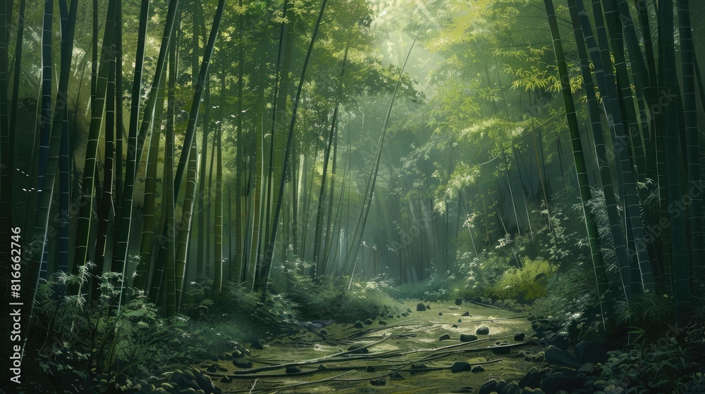 Fototapeta premium Forest of Bamboo