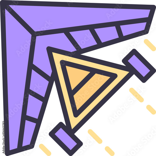 Hang gliding icon