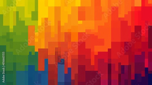 Modern abstract pixelated background in a variety of colors