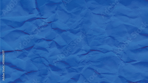 crumpled blue paper texture, creases parchment abstract pattern background