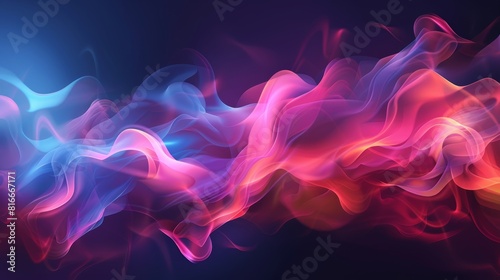 Smokey background with abstract modern colors.