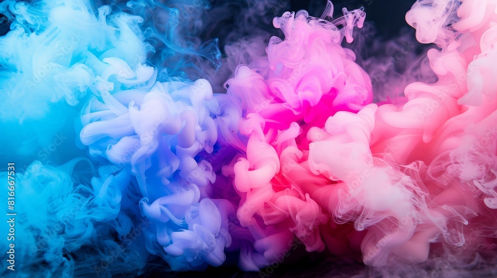 Flyer template with transparent smoke and abstract color scheme Flyer template with transparent smoke and abstract color scheme