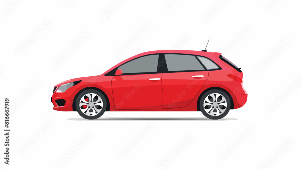 Rent a car over white background vector illustration