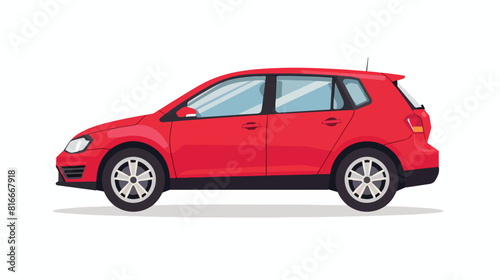 Rent a car over white background vector illustration