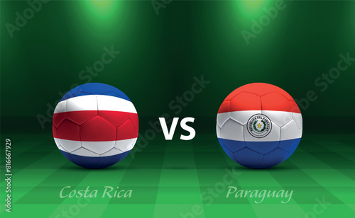 Costa Rica vs Paraguay soccer scoreboard America tournament 2024