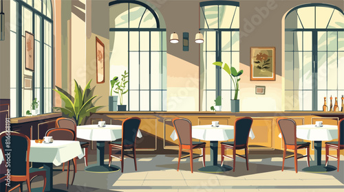 Restaurant design vector illustration Vector style vector