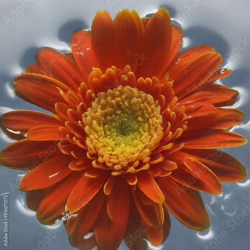 Orange Flower Bloomed
