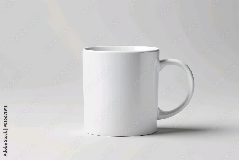 Fototapeta premium blank white coffee and tea cup