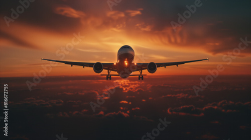 A plane ascends at dawn, bound for another city or country. Its silhouette against the rising sun hints at the journey ahead, full of promise and discovery.