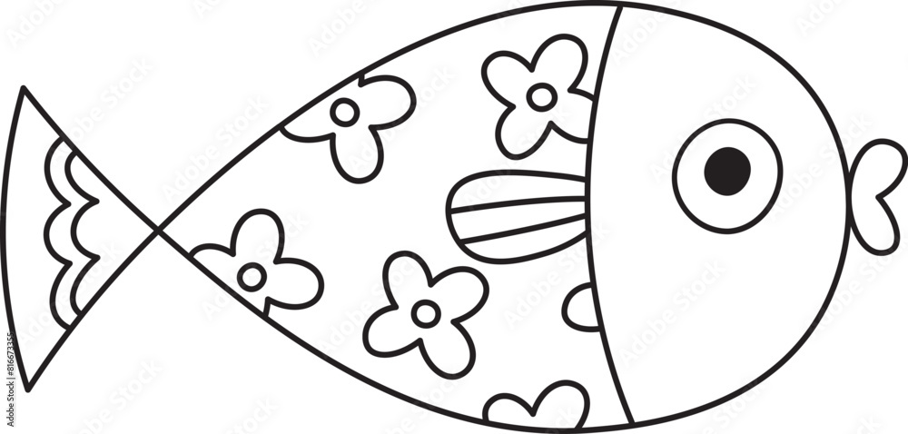 Fish With Floral Pattern Fish With Floral Pattern