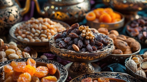 Nourishing Traditions Combining Dried Fruits (Dates, Prunes, Apricots, Raisins) and Nuts for Ramadan
 photo