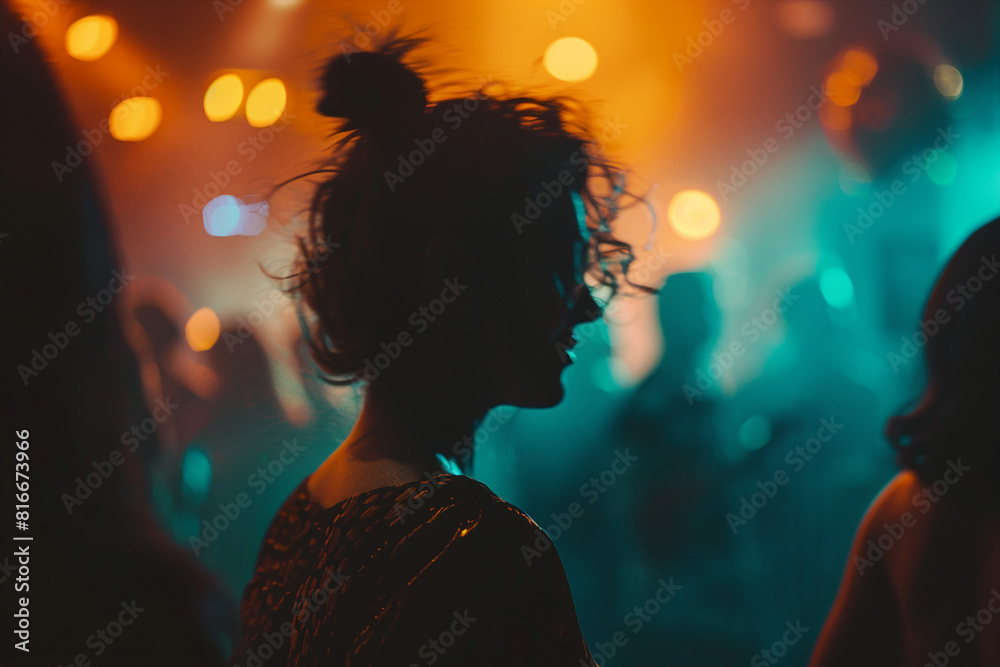 Generative AI illustration of people celebrate festive event Generative AI illustration of people celebrate festive event