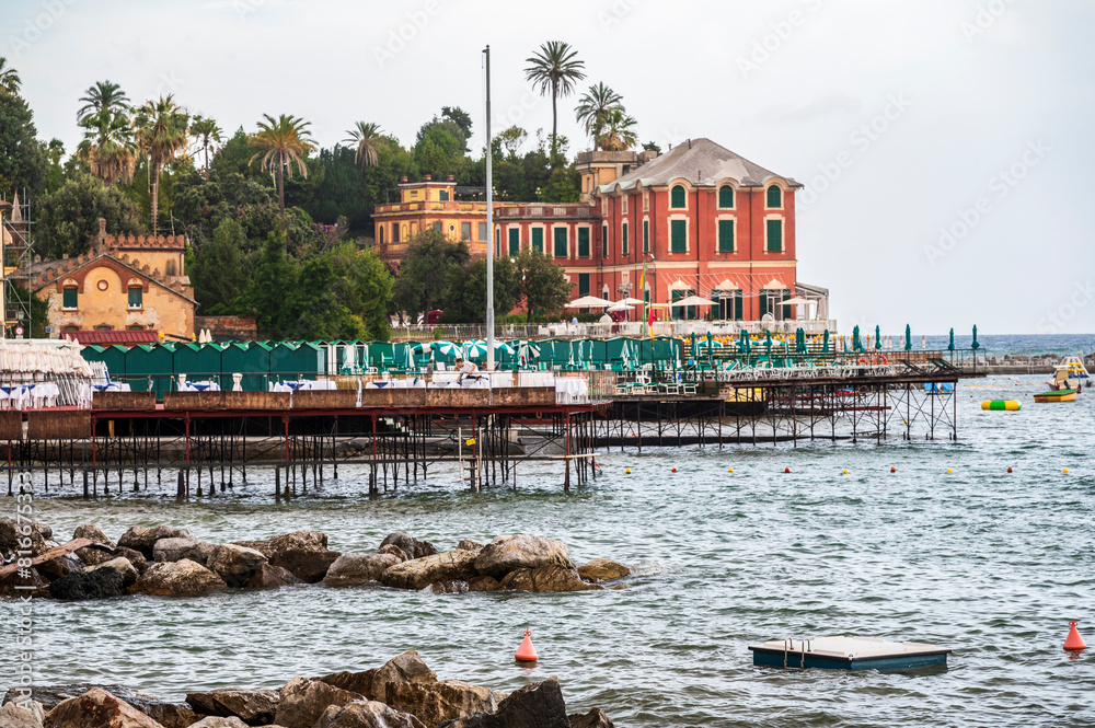 Fototapeta premium Ligurian coast. Dream countries. Rapallo.