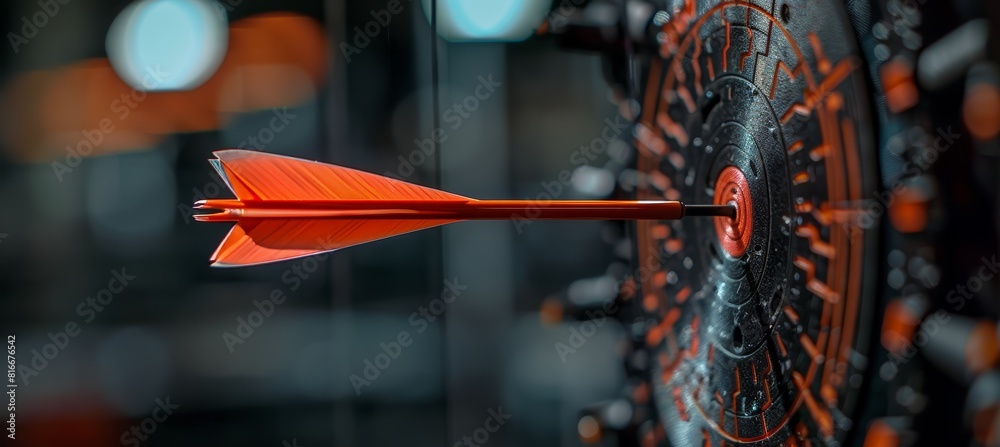 Foto de Speed and precision arrow in flight at summer olympic games ...