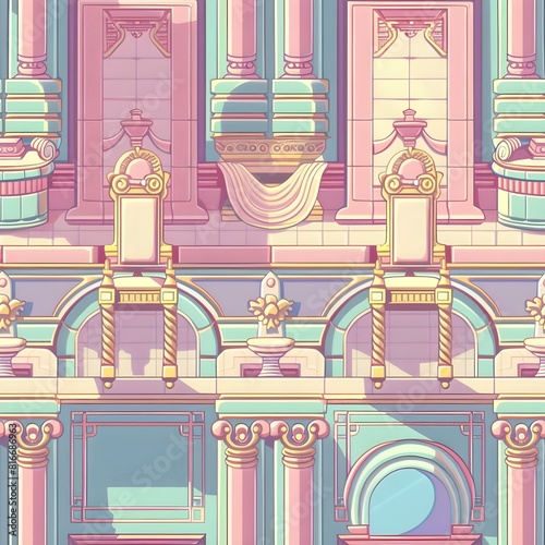 inside a royal chamber floor texture tile seamless pattern background