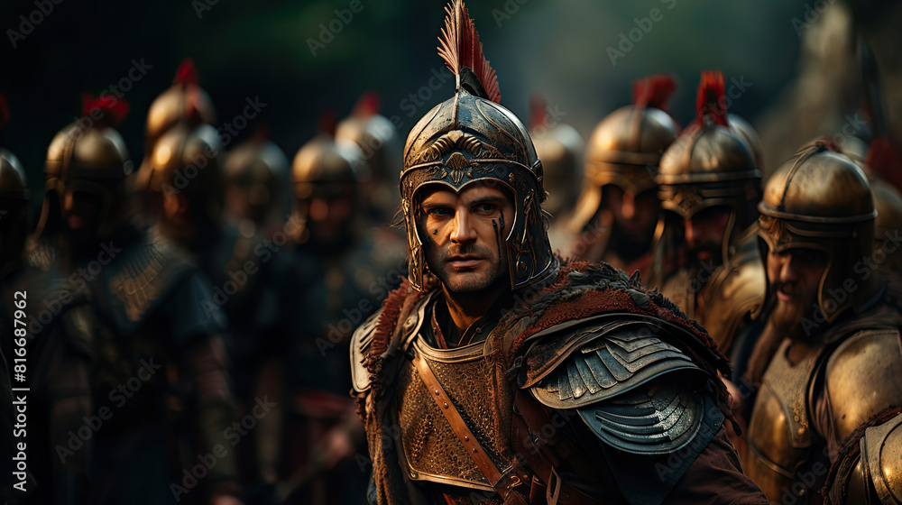 Roman Soldiers Preparing for Battle in Ancient Rome Roman Soldiers Preparing for Battle in Ancient Rome