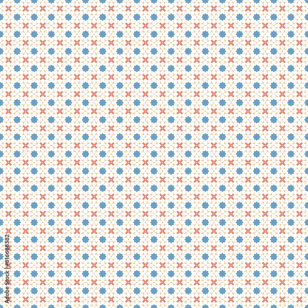 Illustration of tiled surface with seamless patterns Illustration of tiled surface with seamless patterns