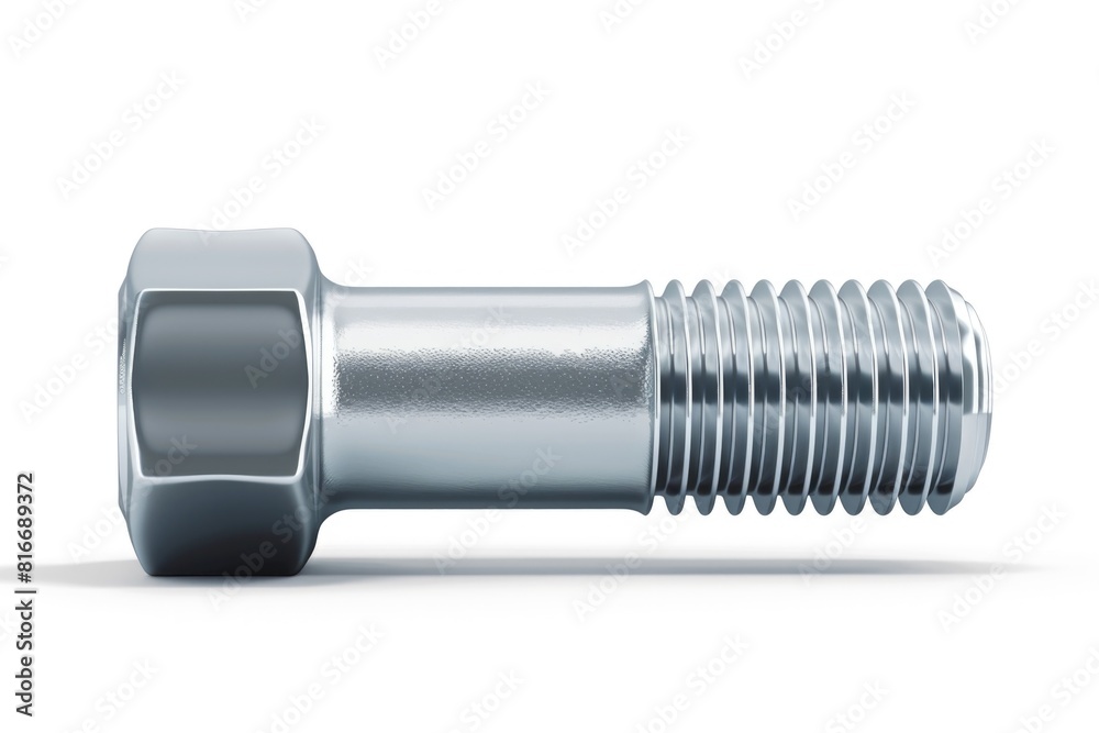 Detailed close up of a screw, perfect for industrial and construction projects Detailed close up of a screw, perfect for industrial and construction projects