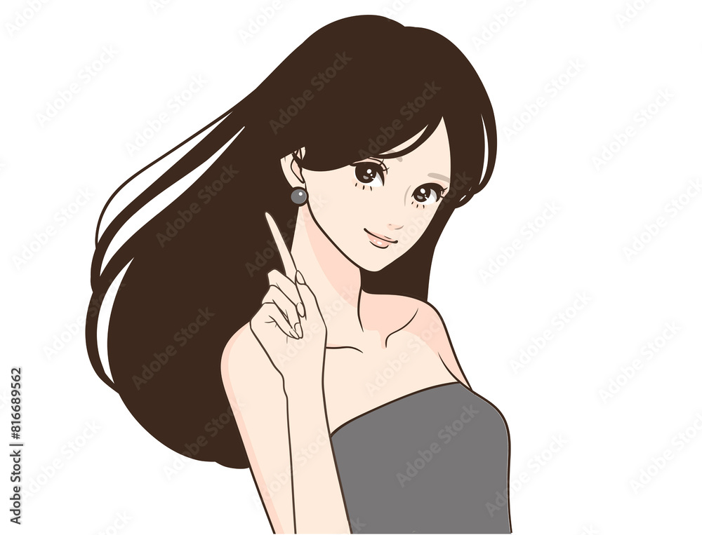 女性・女の子のイラスト素材 女性・女の子のイラスト素材