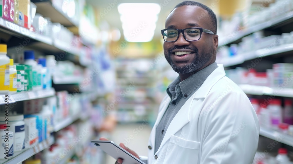 Fototapeta premium Portrait of a Smiling Pharmacist