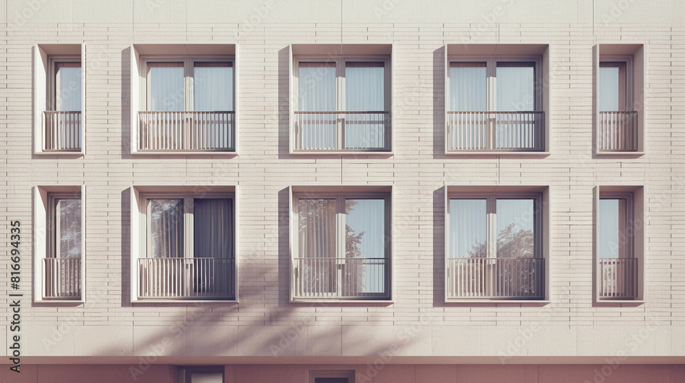 Obraz premium architectual building facades with windows