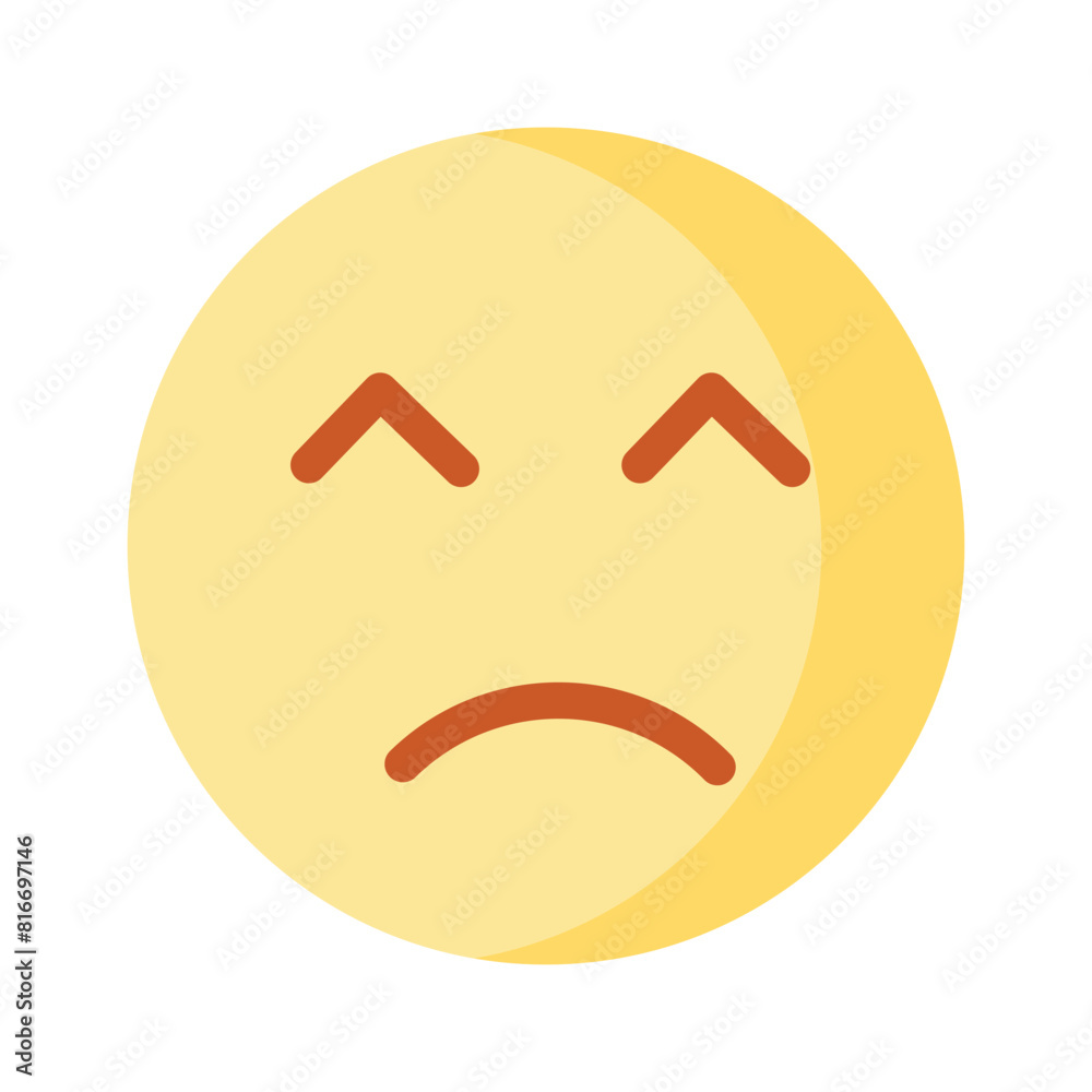 Get this amazing icon of frustrated emoji, premium vector Get this amazing icon of frustrated emoji, premium vector